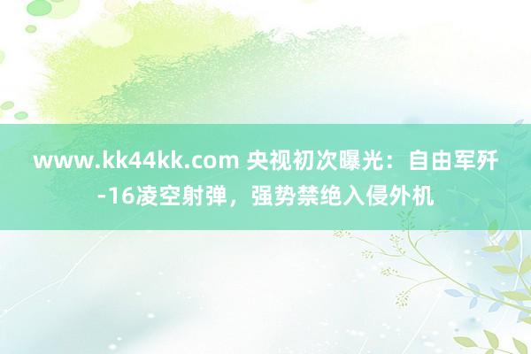 www.kk44kk.com 央视初次曝光：自由军歼-16凌空射弹，强势禁绝入侵外机