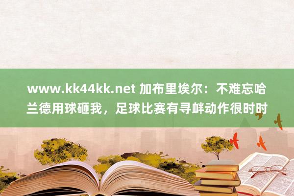 www.kk44kk.net 加布里埃尔：不难忘哈兰德用球砸我，足球比赛有寻衅动作很时时