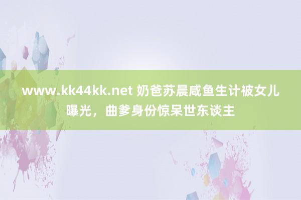 www.kk44kk.net 奶爸苏晨咸鱼生计被女儿曝光，曲爹身份惊呆世东谈主