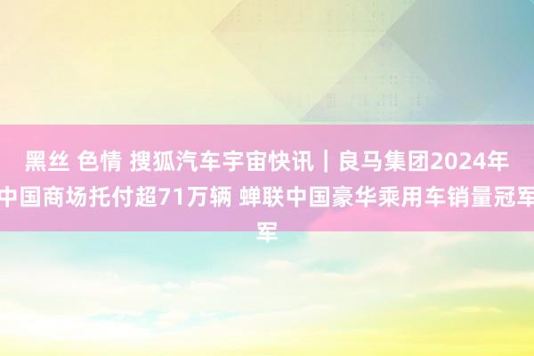 黑丝 色情 搜狐汽车宇宙快讯｜良马集团2024年中国商场托付超71万辆 蝉联中国豪华乘用车销量冠军